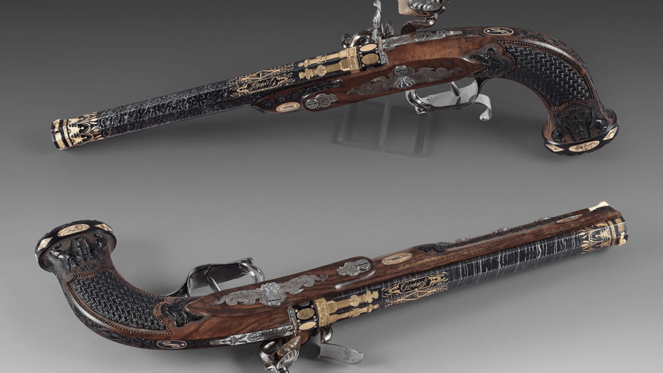 Napoleon's flintlock pistols, made by Louis-Marin Gosset. 1800s-1810s – BACK IN TIME ANTIQUE PROPS CHALLENGE