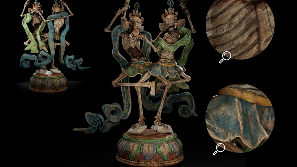 Himalayan Treasures: 3D Prop - Citipati Statue - Rodrigo De La Rosa