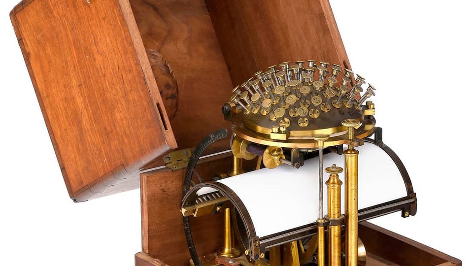 Malling-Hansen Writing Ball – BACK IN TIME ANTIQUE PROPS CHALLENGE