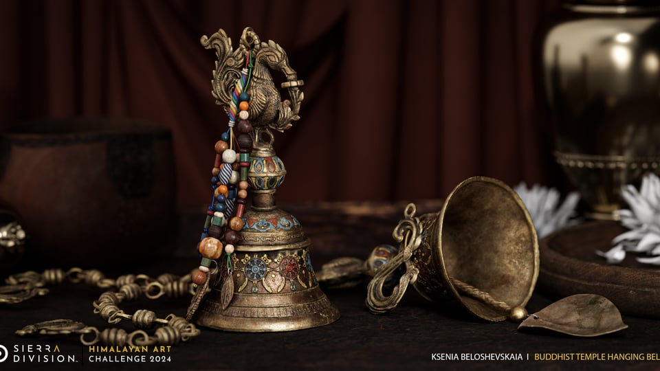 Himalayan Treasures: Buddhist Temple Hanging Bell - Ksenia Beloshevskaia – HIMALAYAN TREASURES: 3D PROP CHALLENGE