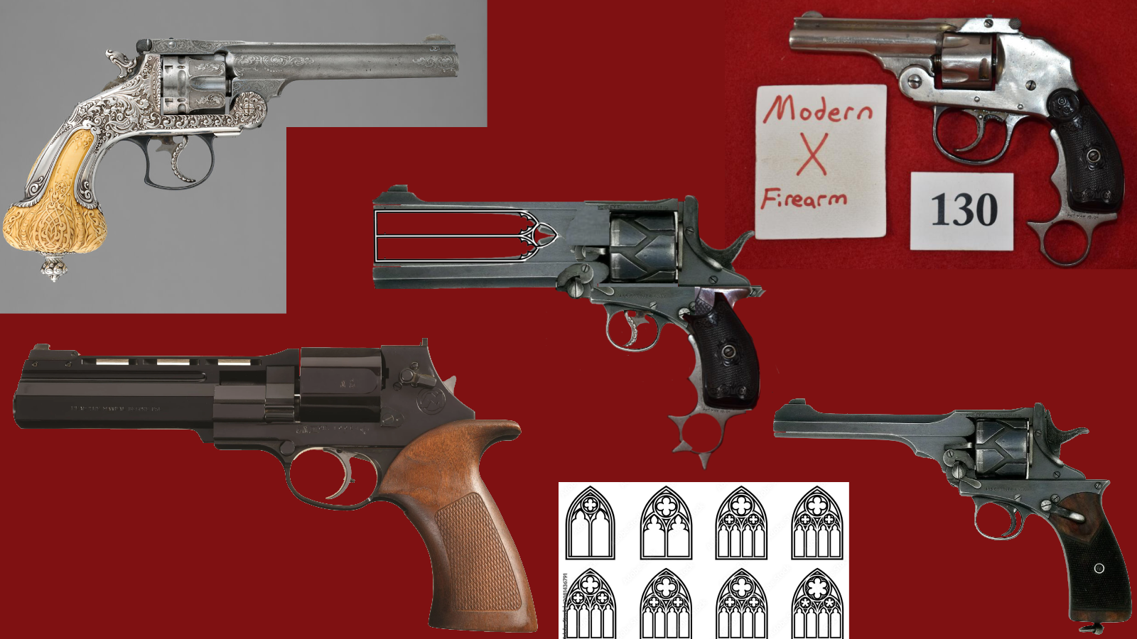 Gothic Auto Revolver – BACK IN TIME ANTIQUE PROPS CHALLENGE by CuteCryptid – Update #1