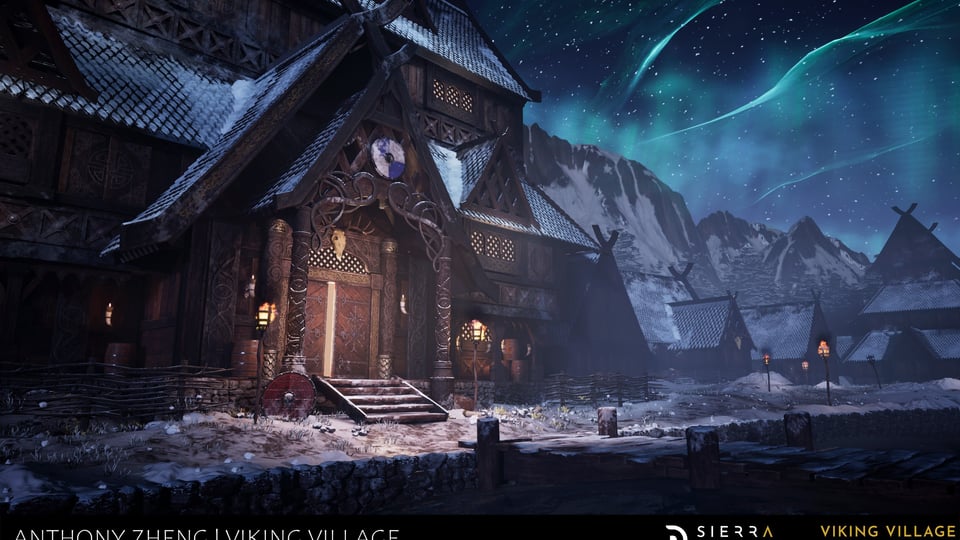 Viking Village: Snowy Viking Village - Anthony Zheng