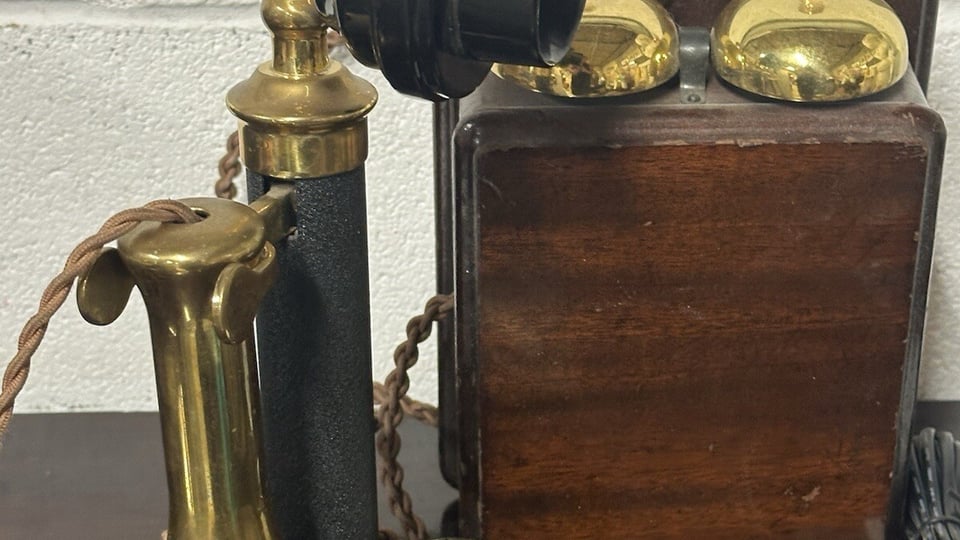 Antique GPO Stick Telephone & Bell – BACK IN TIME ANTIQUE PROPS CHALLENGE