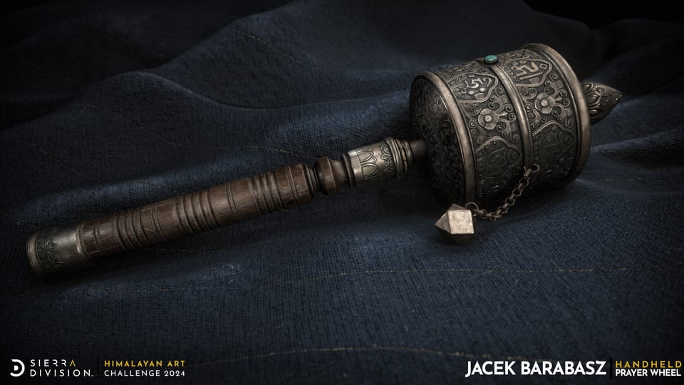 Himalayan Treasures: Handheld Prayer Wheel - Jacek Barabasz