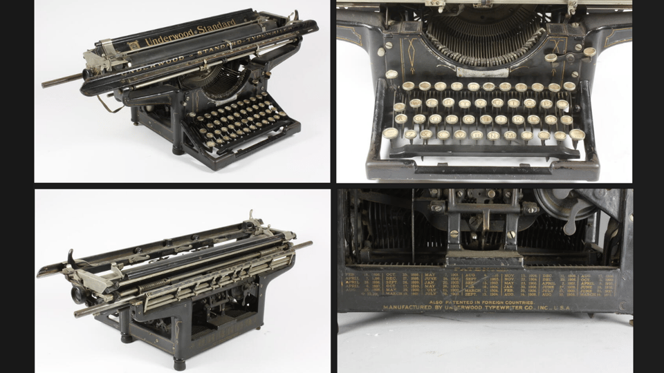 1920s Underwood Typewriter – BACK IN TIME ANTIQUE PROPS CHALLENGE