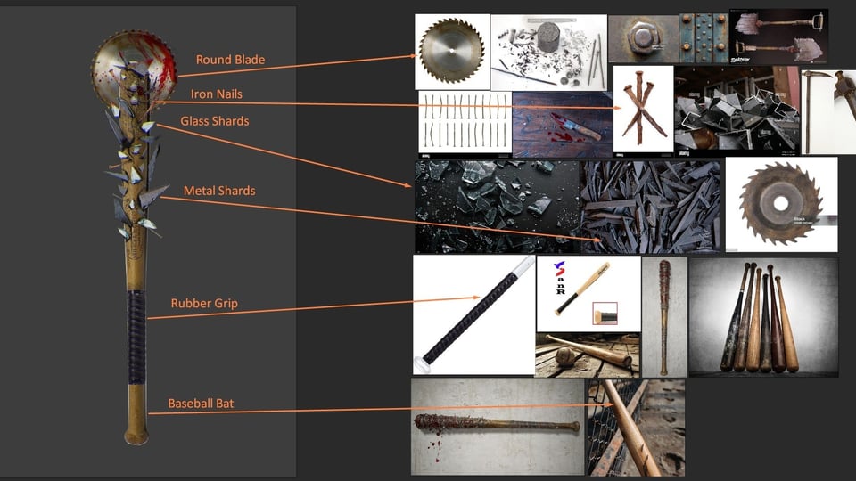 Apocalyptic Weapons 3D Prop Challenge: Apocalyptic Bat - Deeksha Gupta – APOCALYPTIC WEAPONS: 3D PROP CHALLENGE