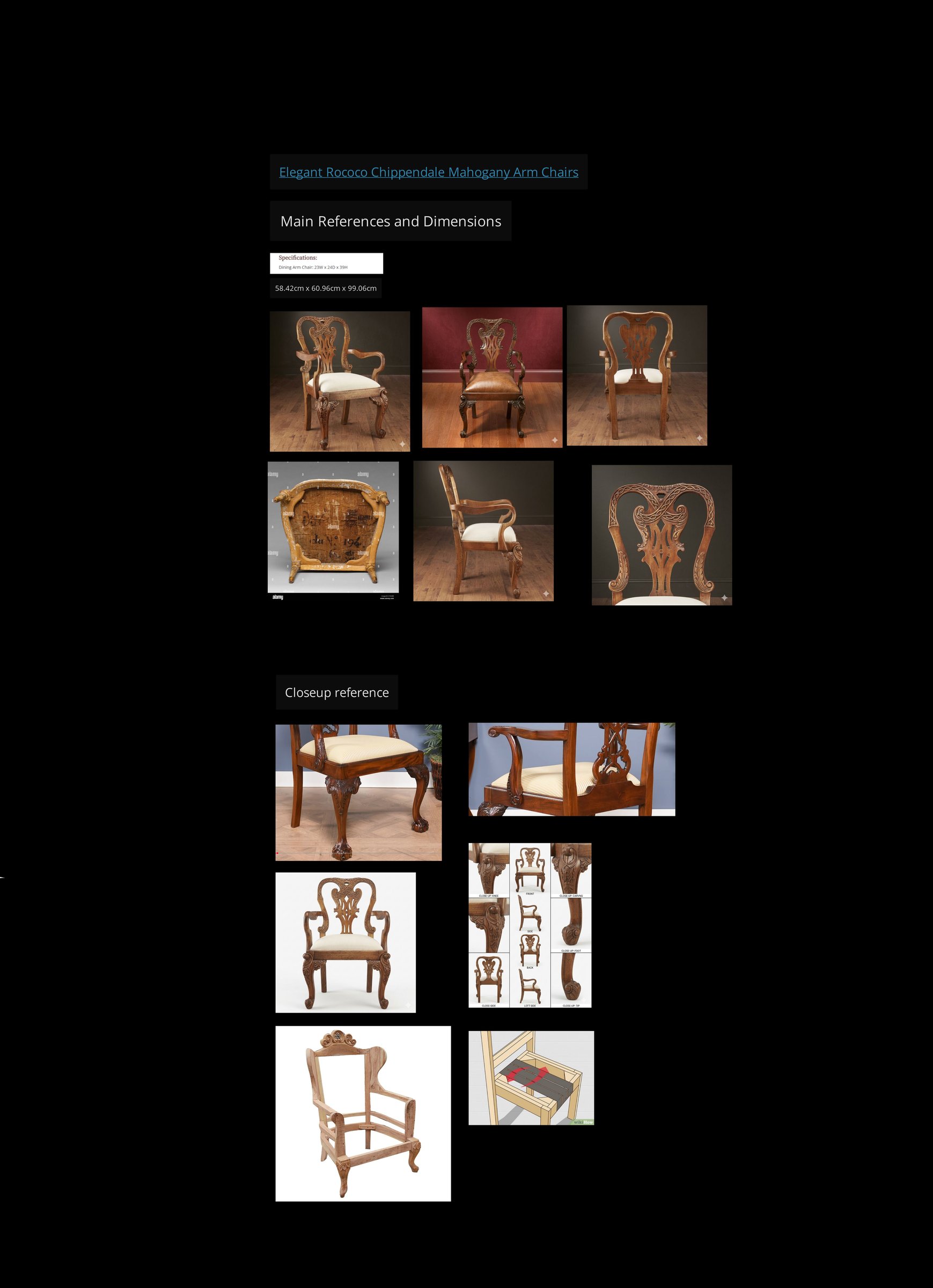 Chippindale Chair – BACK IN TIME ANTIQUE PROPS CHALLENGE by Vikram_23 – Update #1