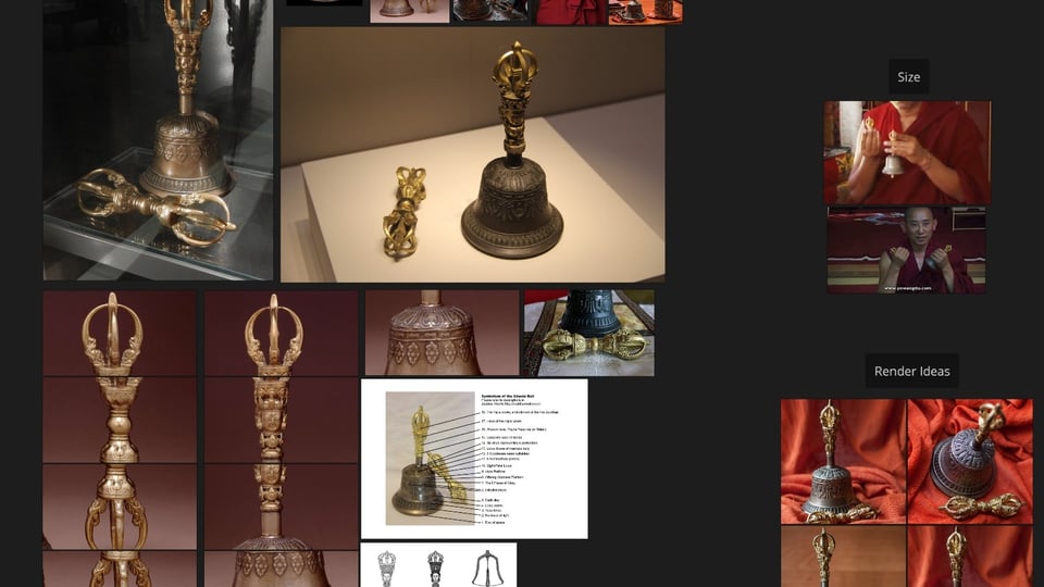 Himalayan Treasures: Ghanta (Bell) and Vajra (Dorje) - Rahul Bairagya – HIMALAYAN TREASURES: 3D PROP CHALLENGE