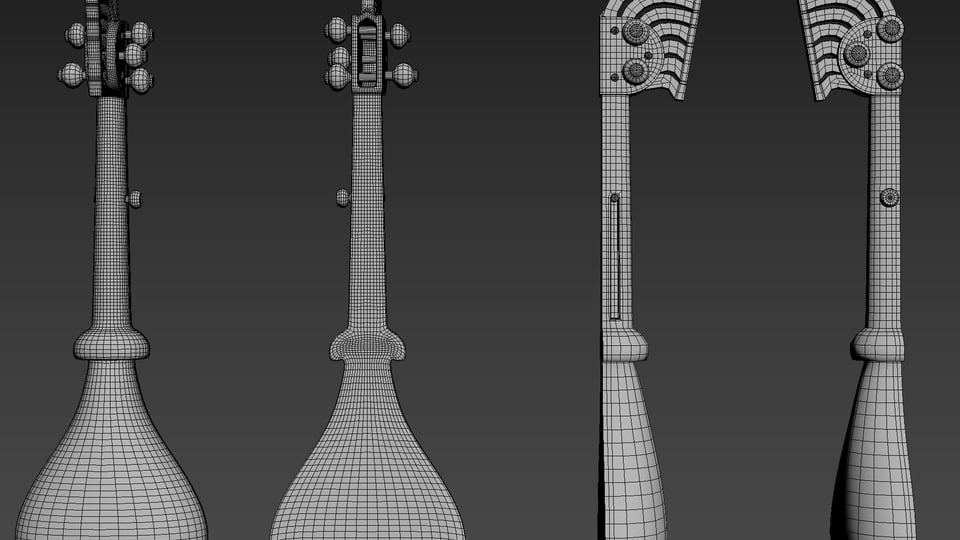 Himalayan Treasures: Nepalese lute - Stefan Vaduva – HIMALAYAN TREASURES: 3D PROP CHALLENGE