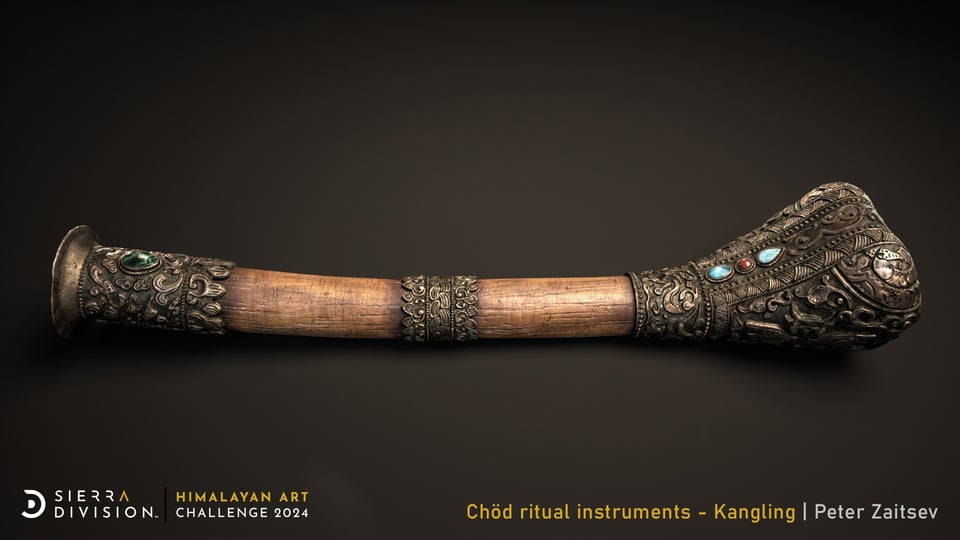 Himalayan Treasures: Chöd ritual instruments - Petr Zaitsev – HIMALAYAN TREASURES: 3D PROP CHALLENGE