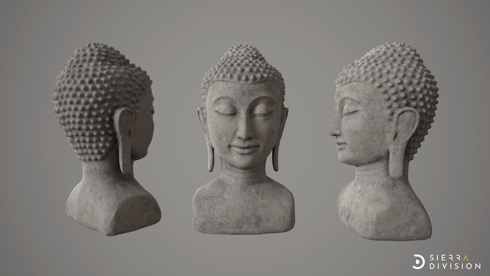 Himalayan Treasures: Head of Buddha- Thomas Gambardella – HIMALAYAN TREASURES: 3D PROP CHALLENGE