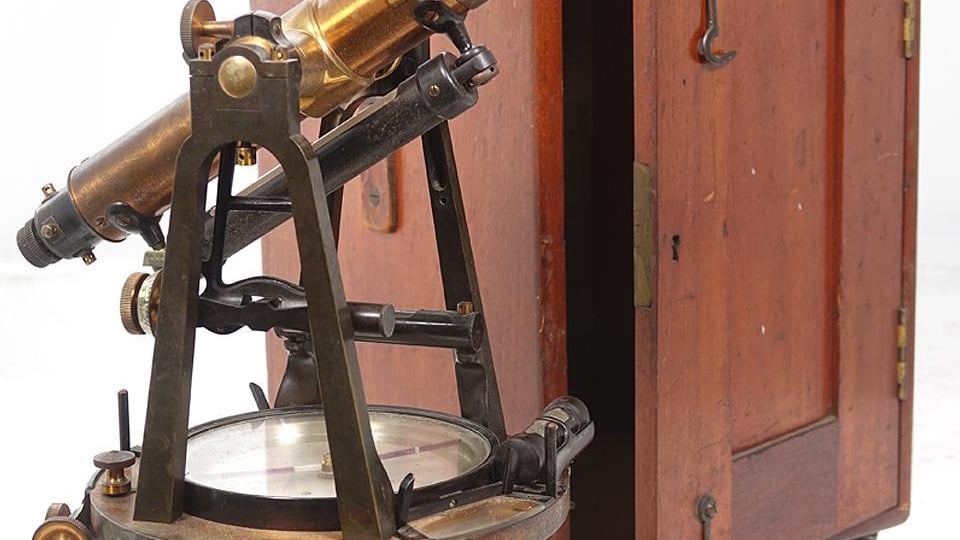 Antique Surveyor's Transit - Yassin Shuraih – BACK IN TIME ANTIQUE PROPS CHALLENGE
