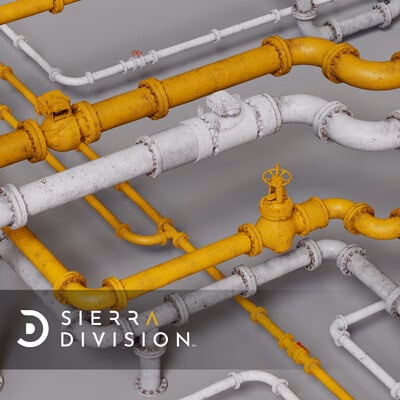 Industrial Oil Rig - Modular Pipes System