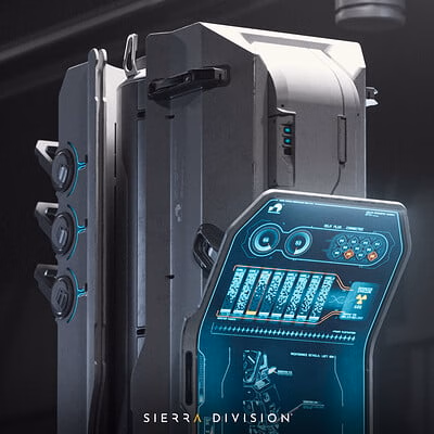 Sci-Fi - Mech Bay Control Console