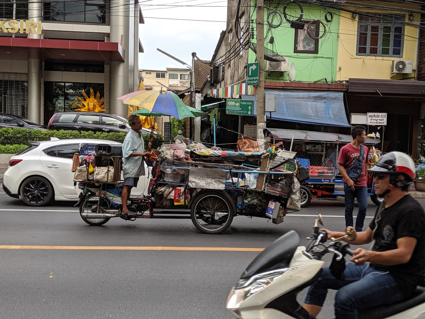 Mobile street food cart in thailand