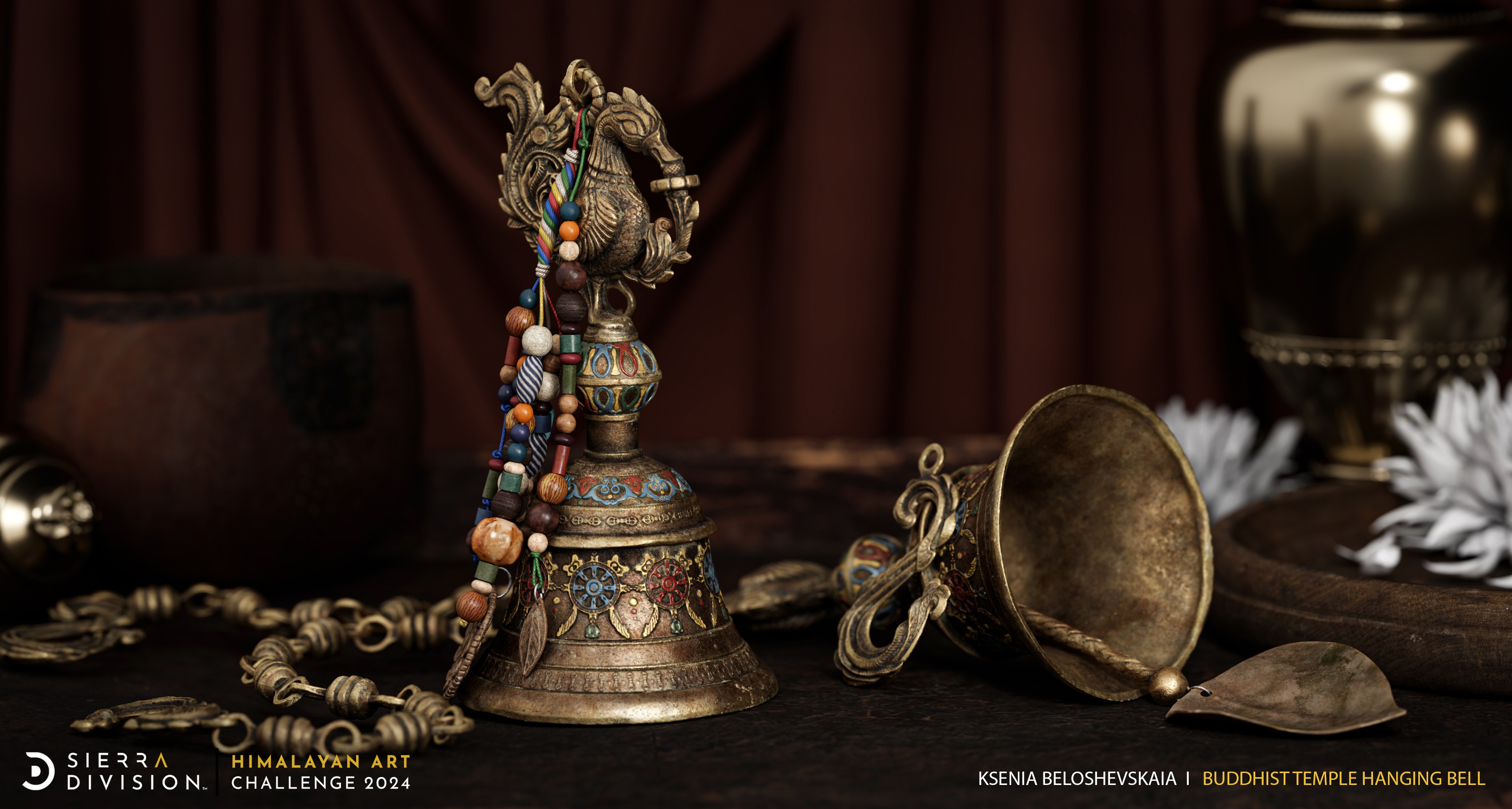 Ksenia Beloshevskaia - Buddhist Temple HangingBell - Sierra Division Himalayan Treasures Challenge 